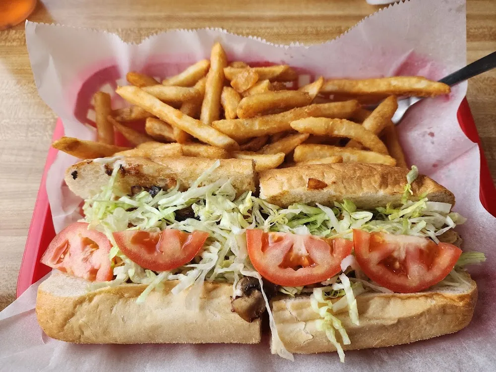 Grilled Chicken Sub with Seasoned Fries